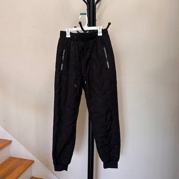 Sherpa Lined Extra Warm Weather Proof Pull On Ski/Snow Sweatpants/Joggers - Picture 1 of 10